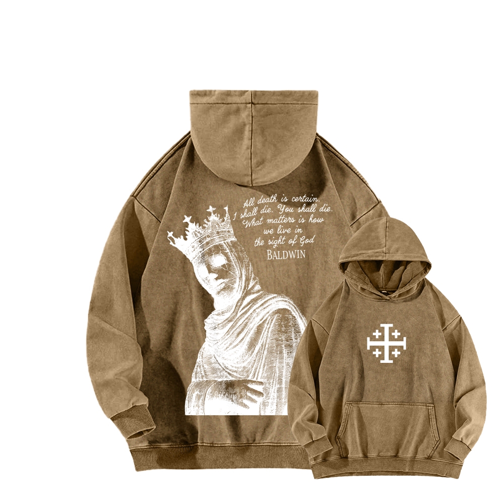 Baldwin IV Unisex Washed Hoodie 2511019508