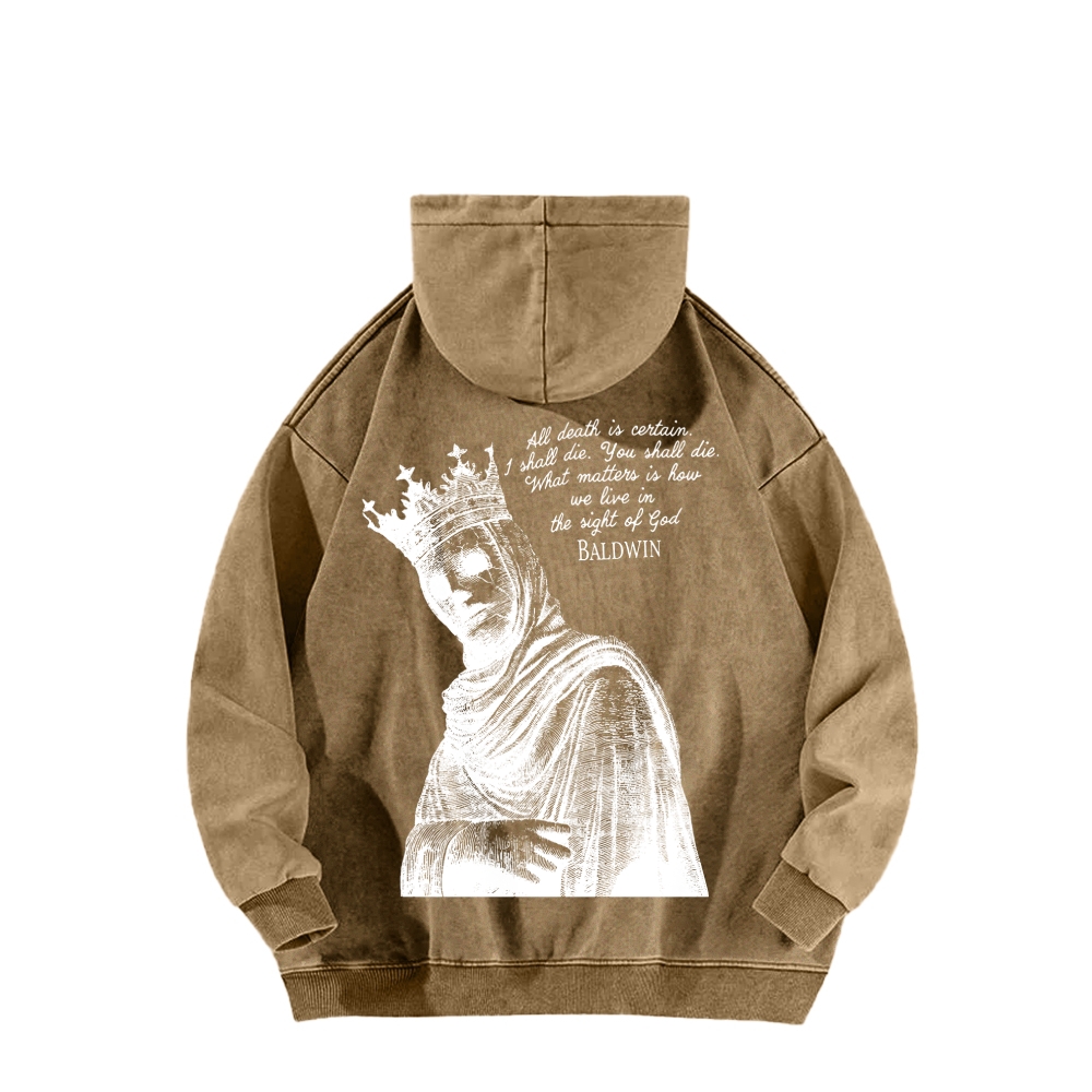 Baldwin IV Unisex Washed Hoodie 2511019508