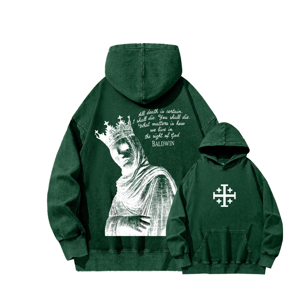 Baldwin IV Unisex Washed Hoodie 2511019508