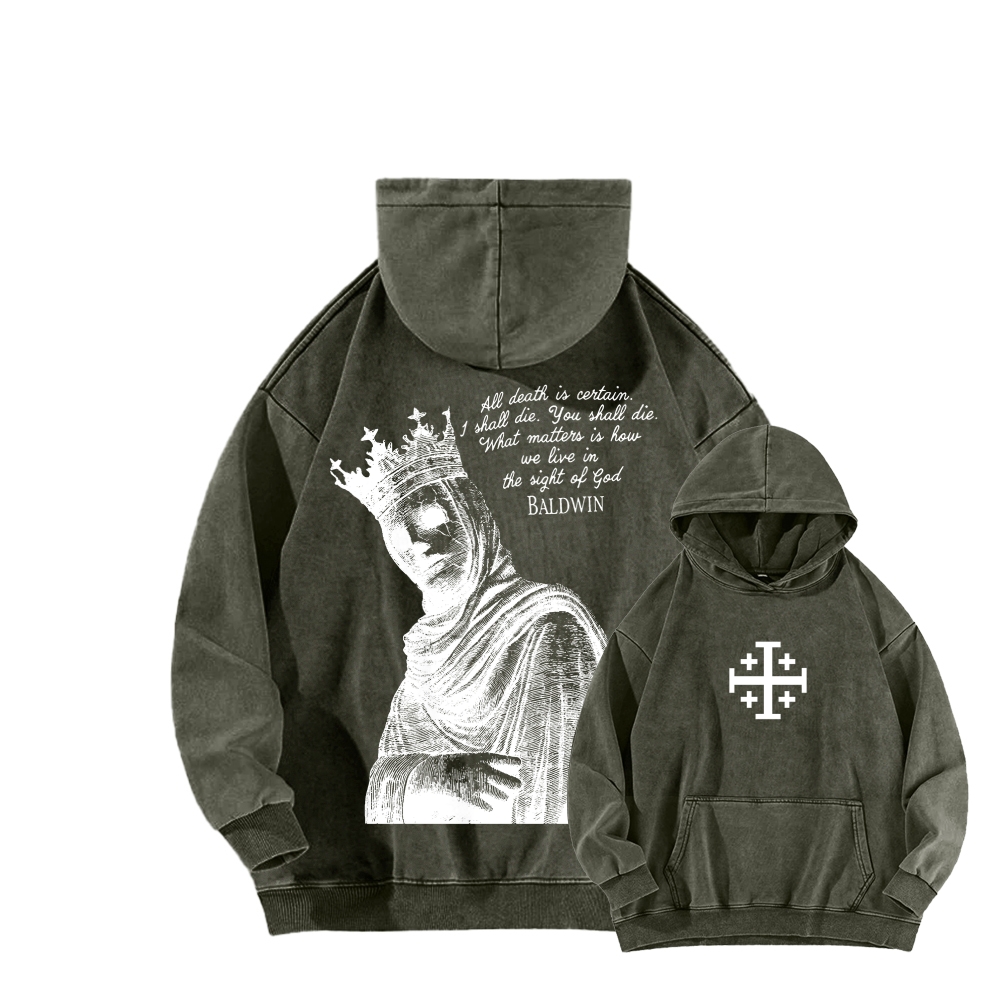 Baldwin IV Unisex Washed Hoodie 2511019508