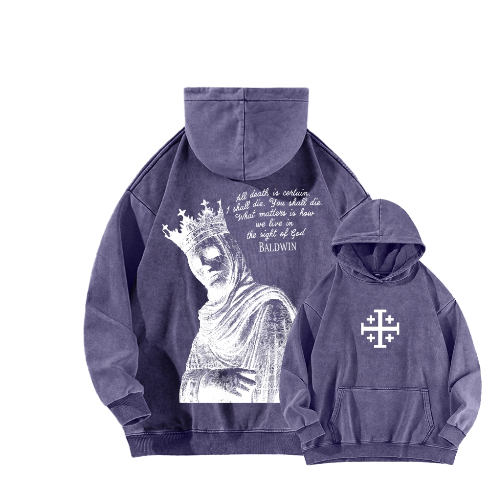Baldwin IV Unisex Washed Hoodie 2511019508