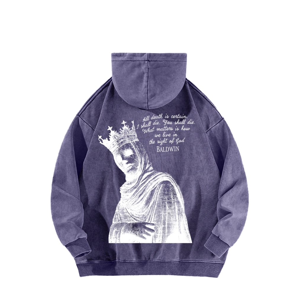 Baldwin IV Unisex Washed Hoodie 2511019508