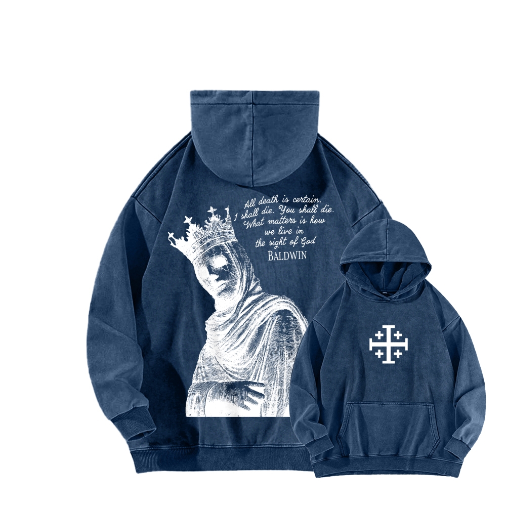 Baldwin IV Unisex Washed Hoodie 2511019508