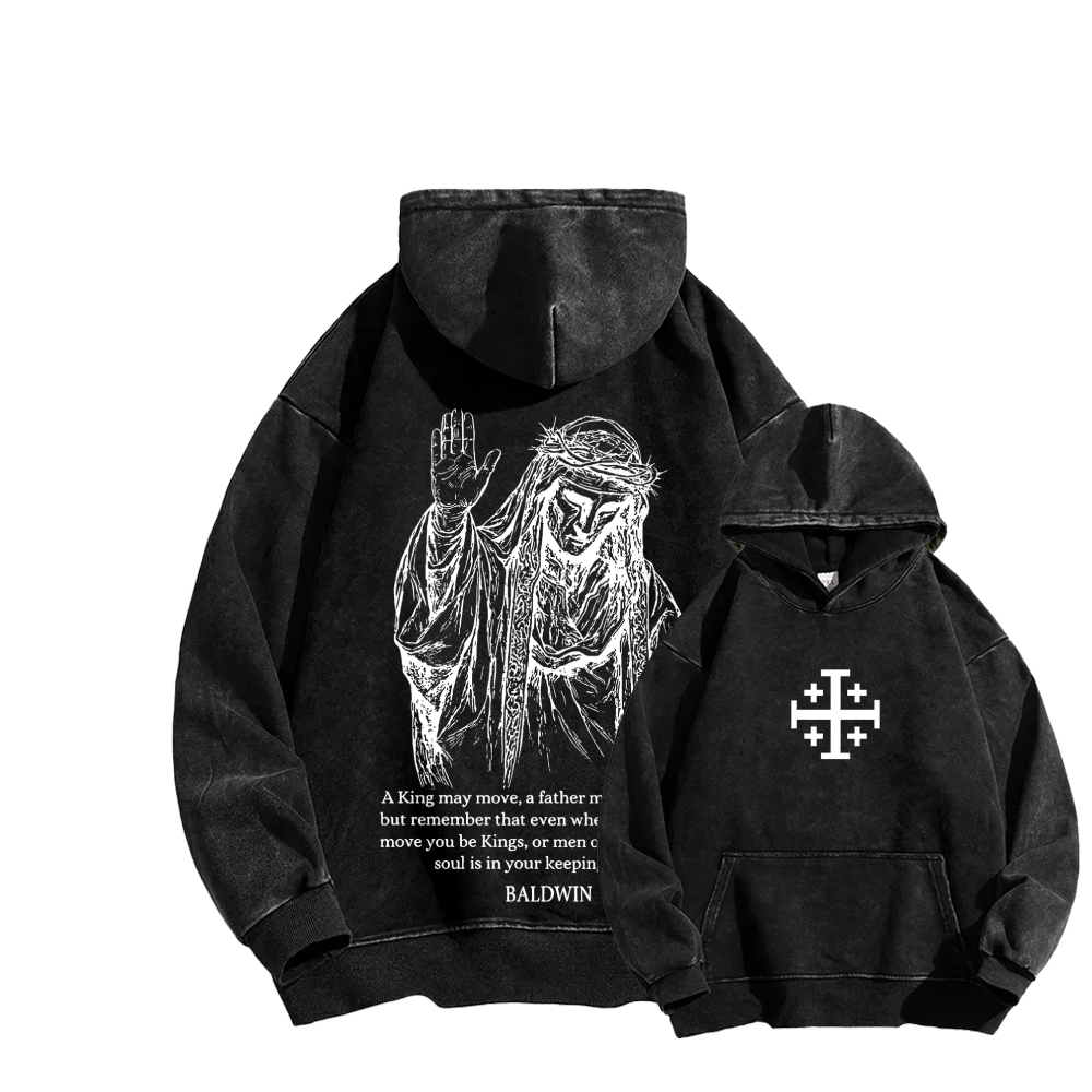 Baldwin IV Unisex Washed Hoodie 2511019524