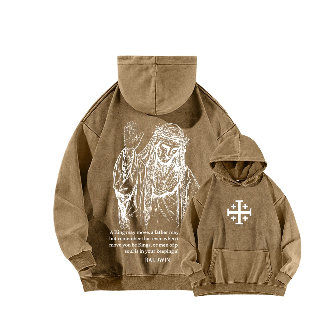 Baldwin IV Unisex Washed Hoodie 2511019524