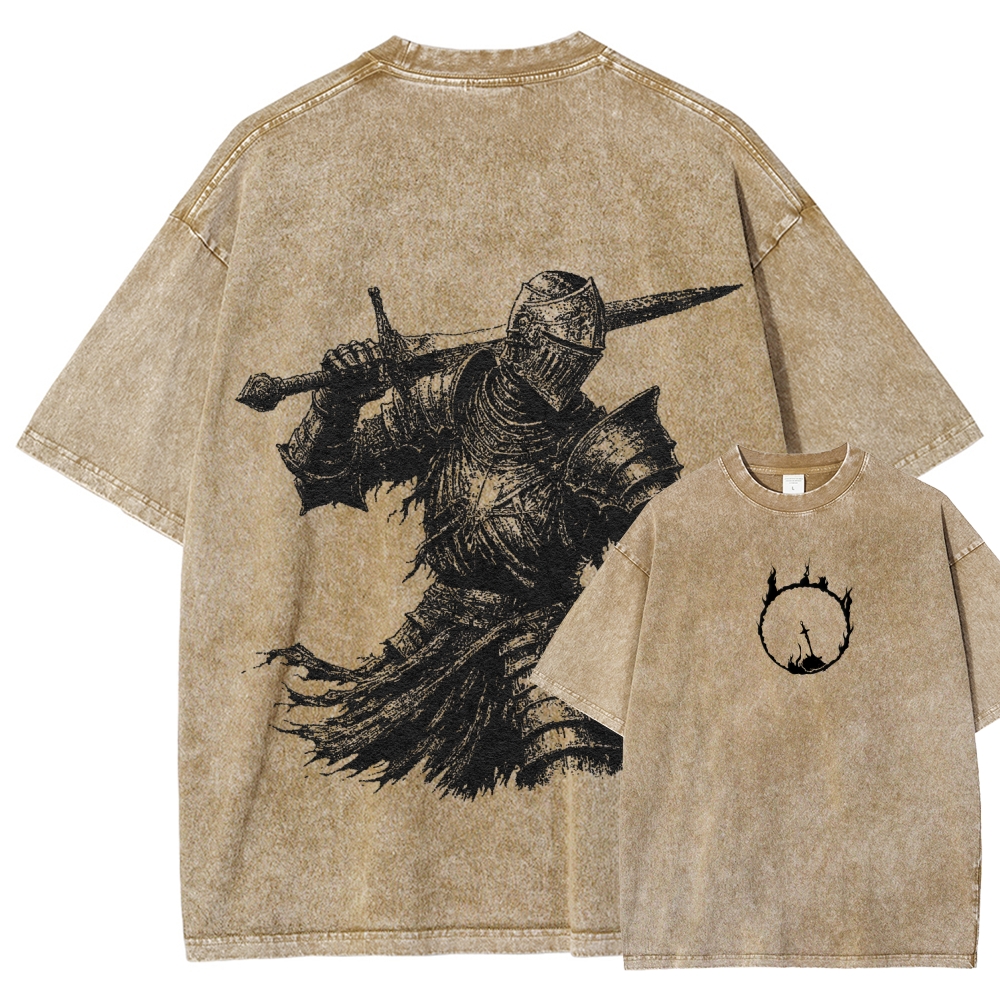 Dark Souls Unisex Fit Washed T-Shirt 2511019631