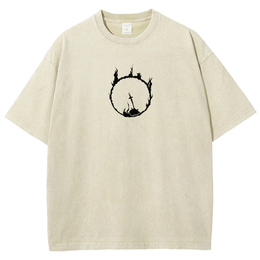 Dark Souls Unisex Fit Washed T-Shirt 2511019631