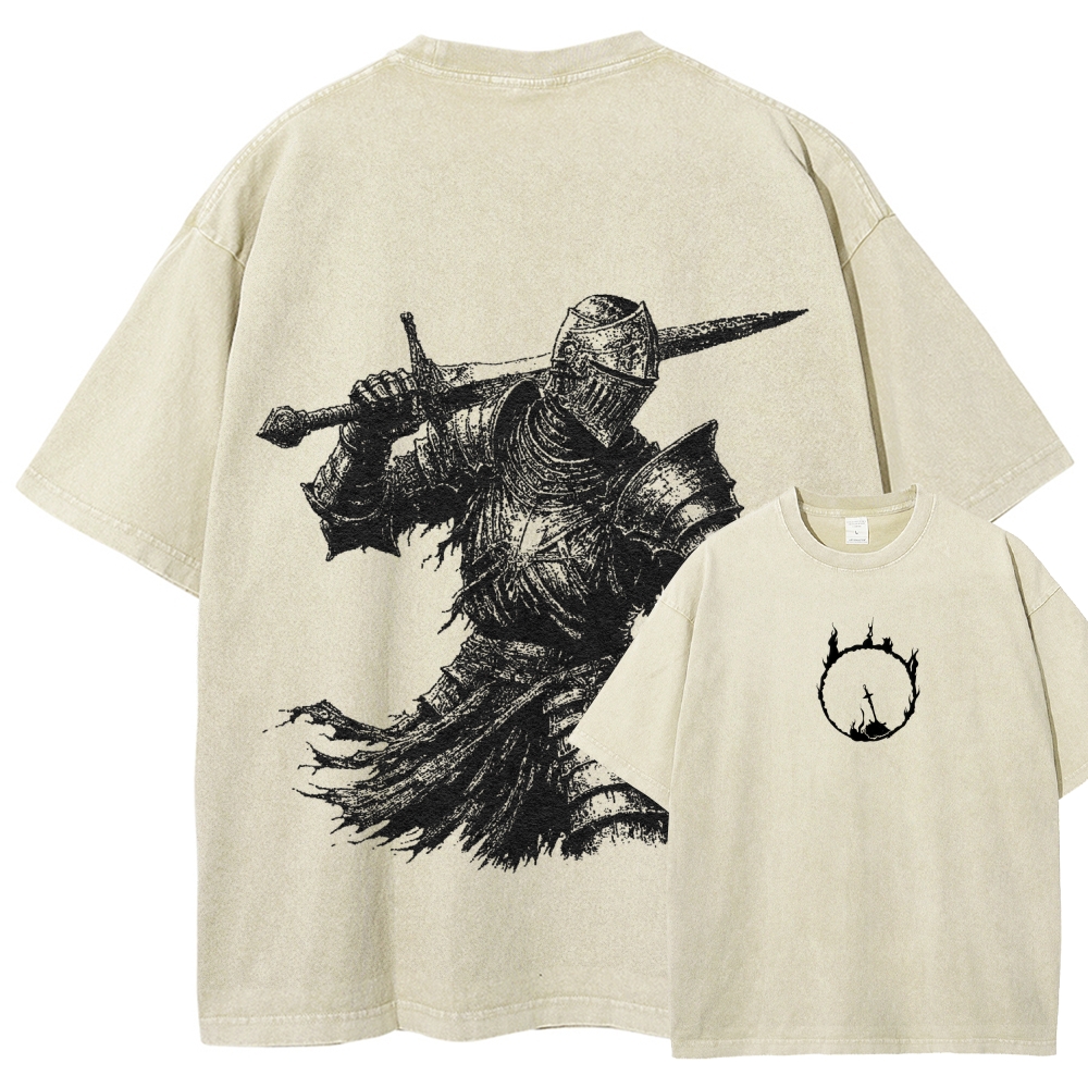 Dark Souls Unisex Fit Washed T-Shirt 2511019631