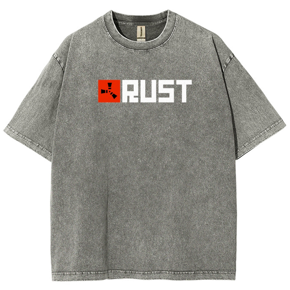 Rust Unisex Fit Washed T-Shirt 2511025239