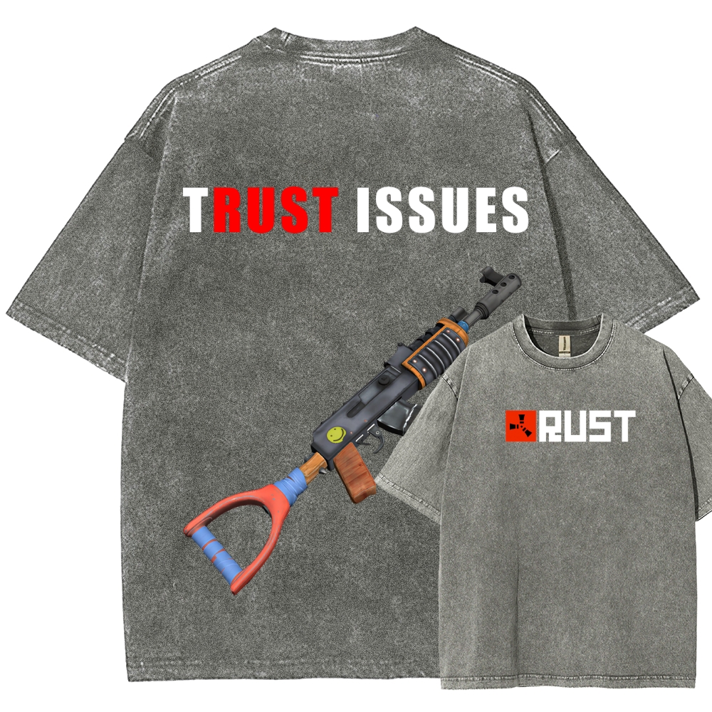 Rust Unisex Fit Washed T-Shirt 2511025239