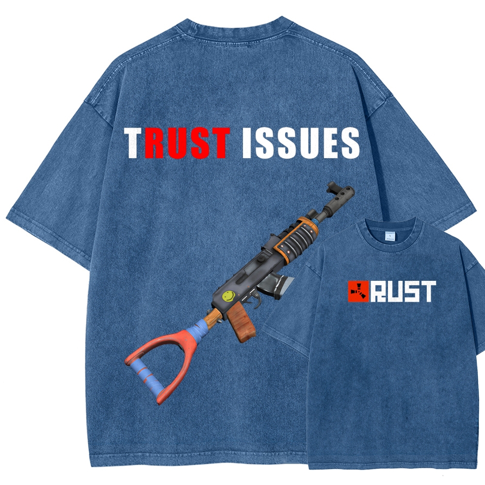 Rust Unisex Fit Washed T-Shirt 2511025239