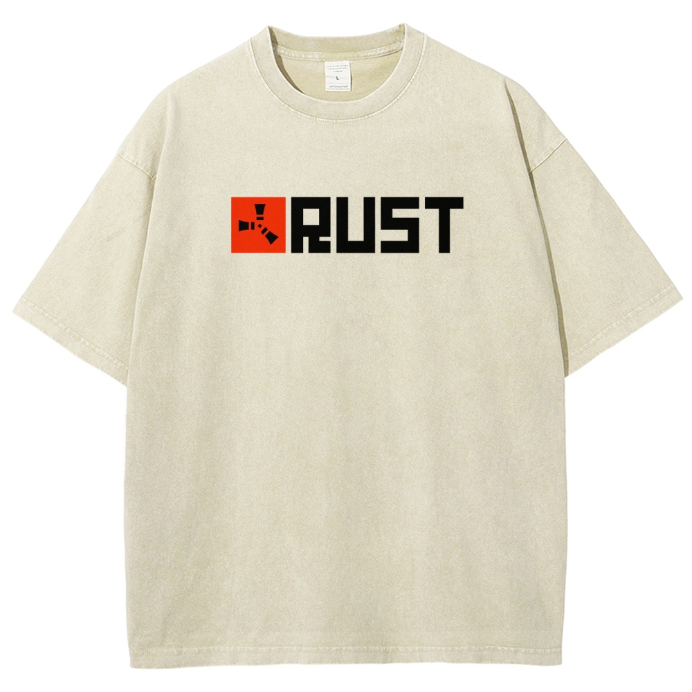 Rust Unisex Fit Washed T-Shirt 2511025239