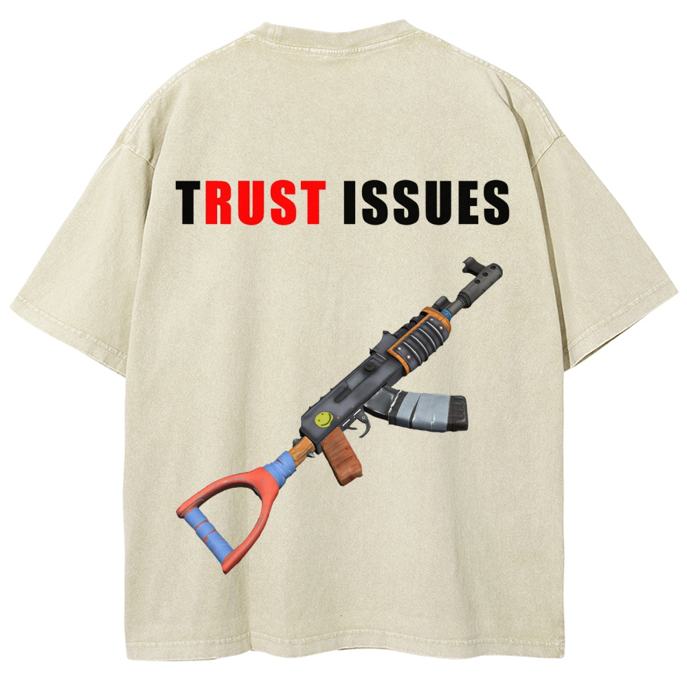 Rust Unisex Fit Washed T-Shirt 2511025239