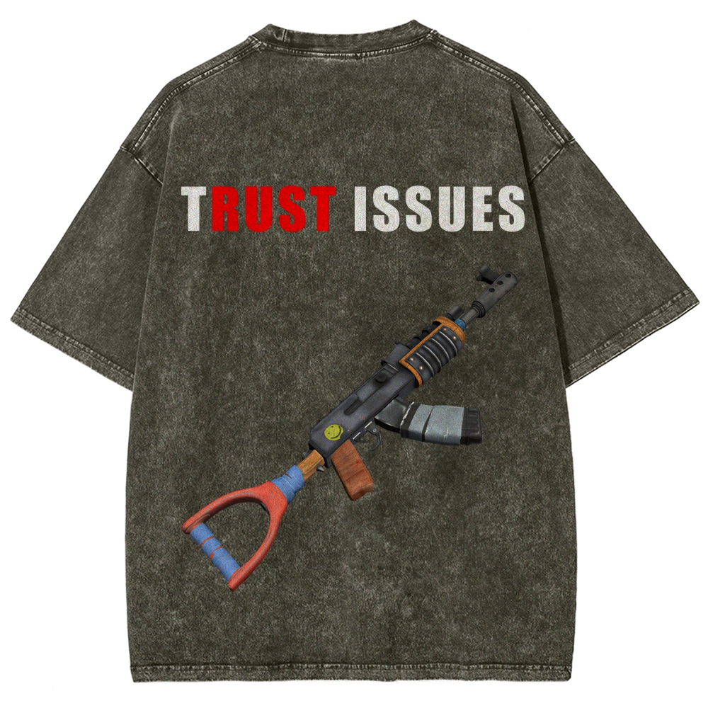 Rust Unisex Fit Washed T-Shirt 2511025239