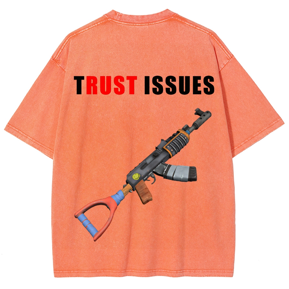 Rust Unisex Fit Washed T-Shirt 2511025239