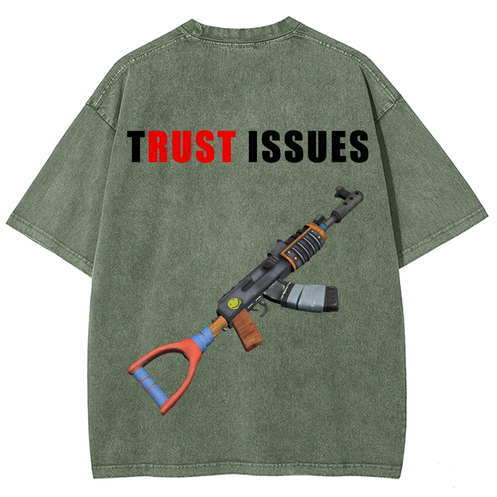 Rust Unisex Fit Washed T-Shirt 2511025239