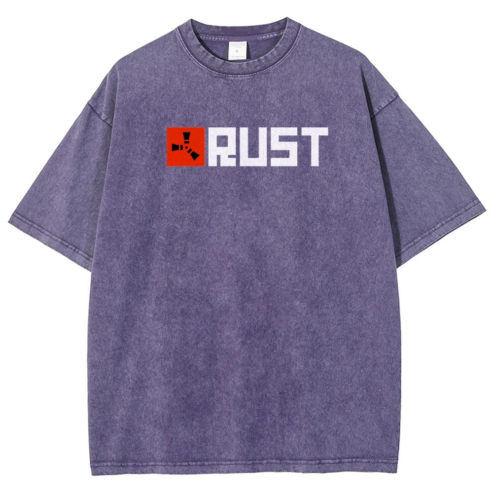 Rust Unisex Fit Washed T-Shirt 2511025239