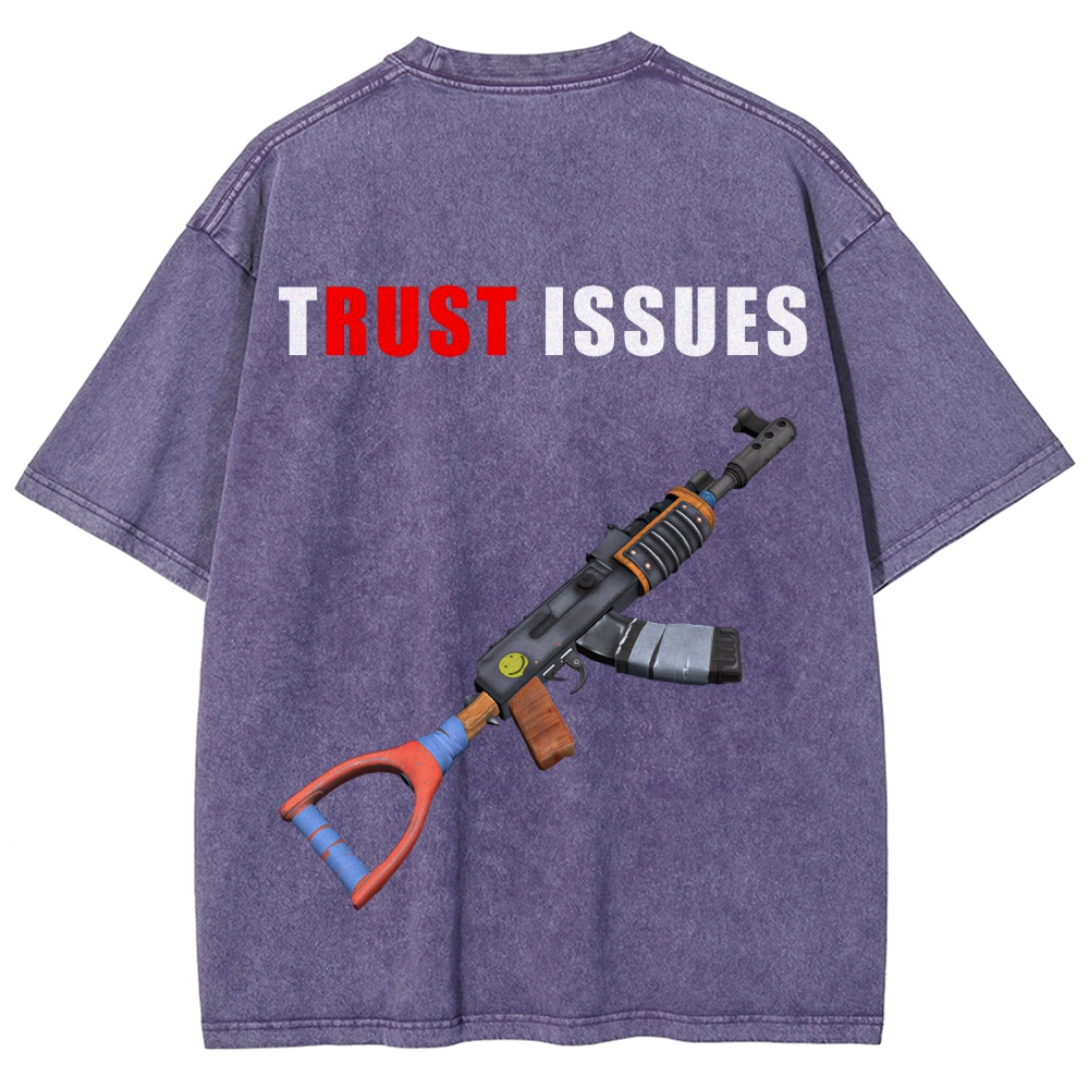 Rust Unisex Fit Washed T-Shirt 2511025239