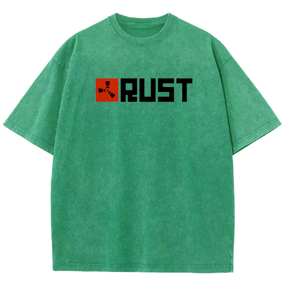 Rust Unisex Fit Washed T-Shirt 2511025239