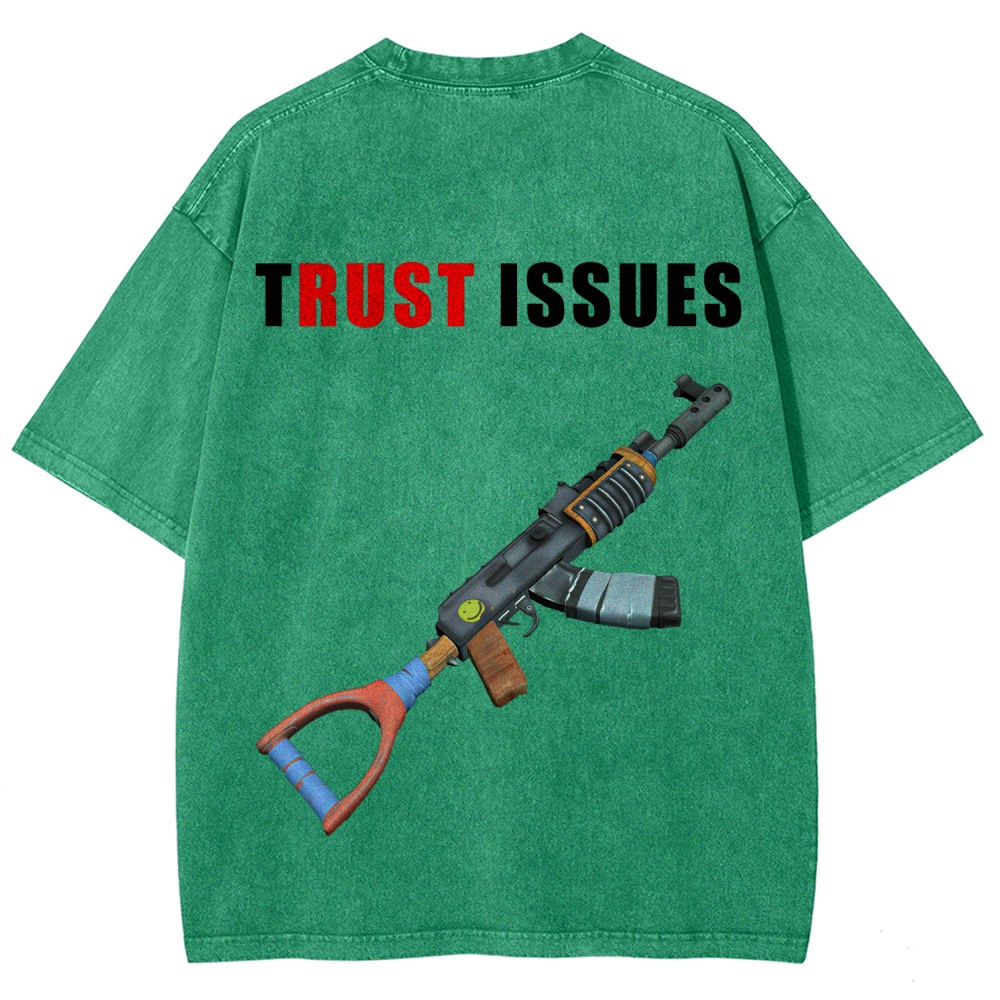 Rust Unisex Fit Washed T-Shirt 2511025239