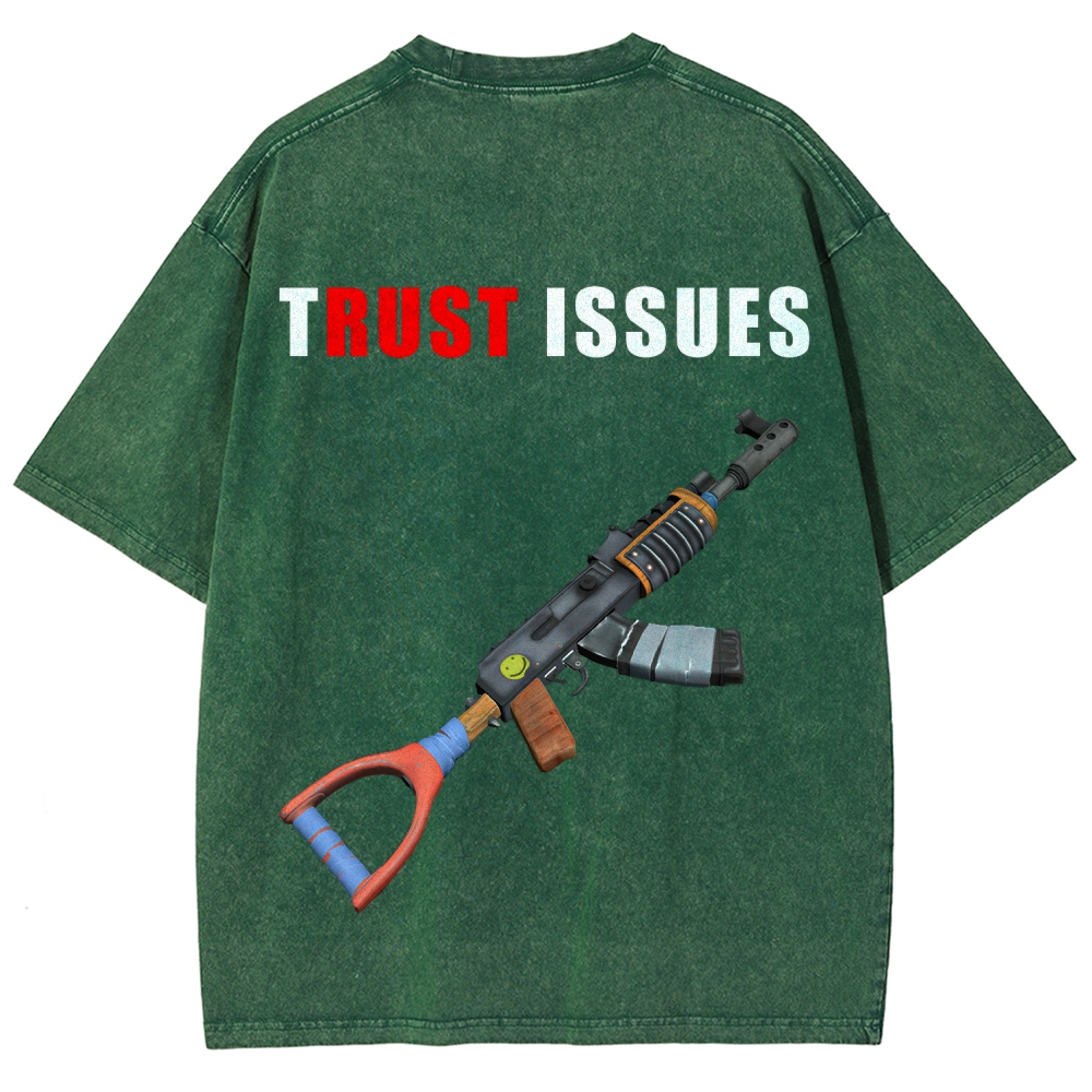 Rust Unisex Fit Washed T-Shirt 2511025239