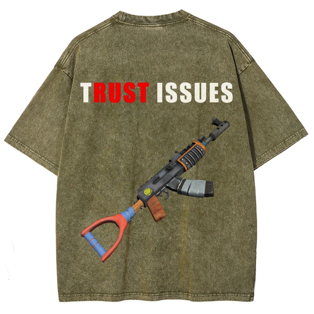 Rust Unisex Fit Washed T-Shirt 2511025239