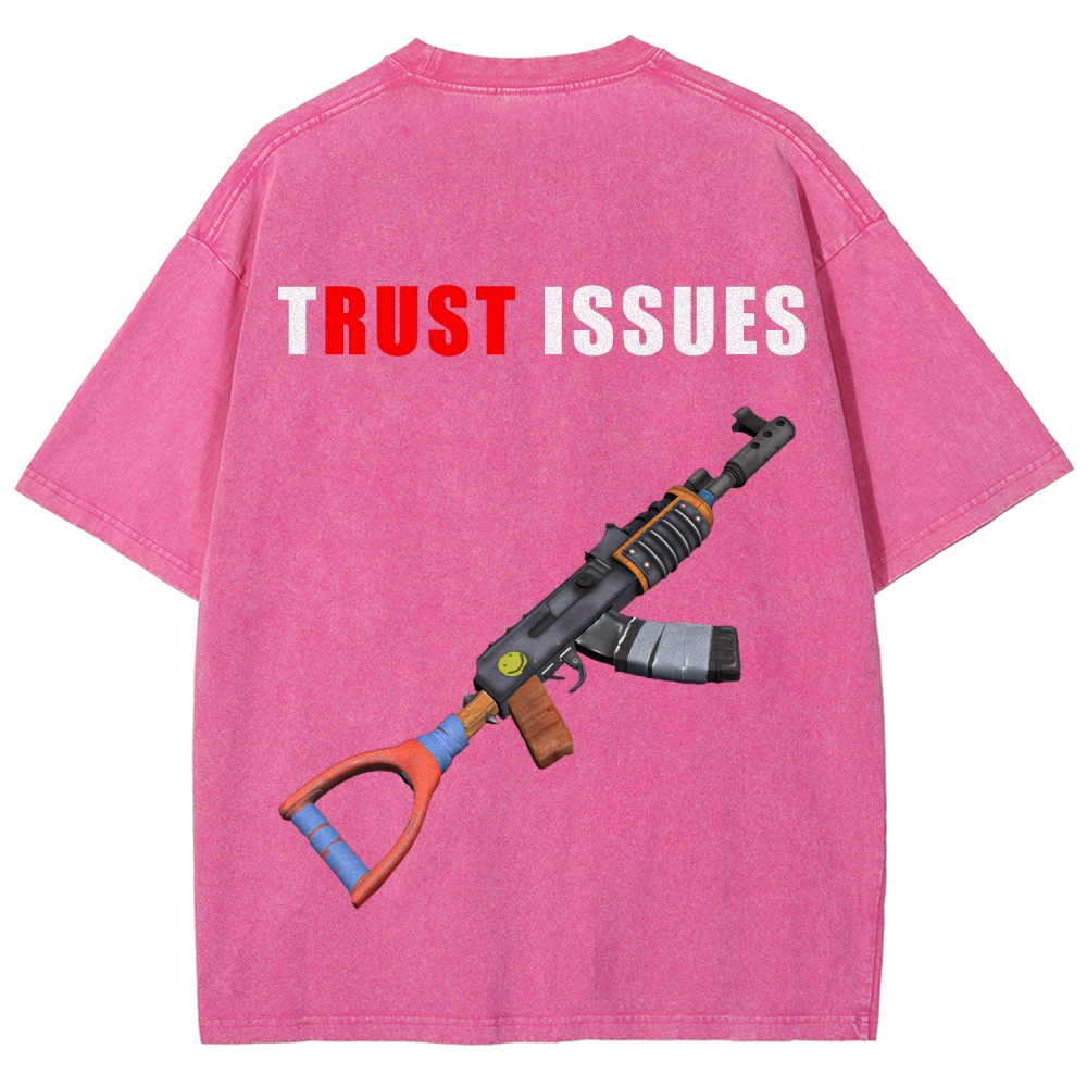 Rust Unisex Fit Washed T-Shirt 2511025239