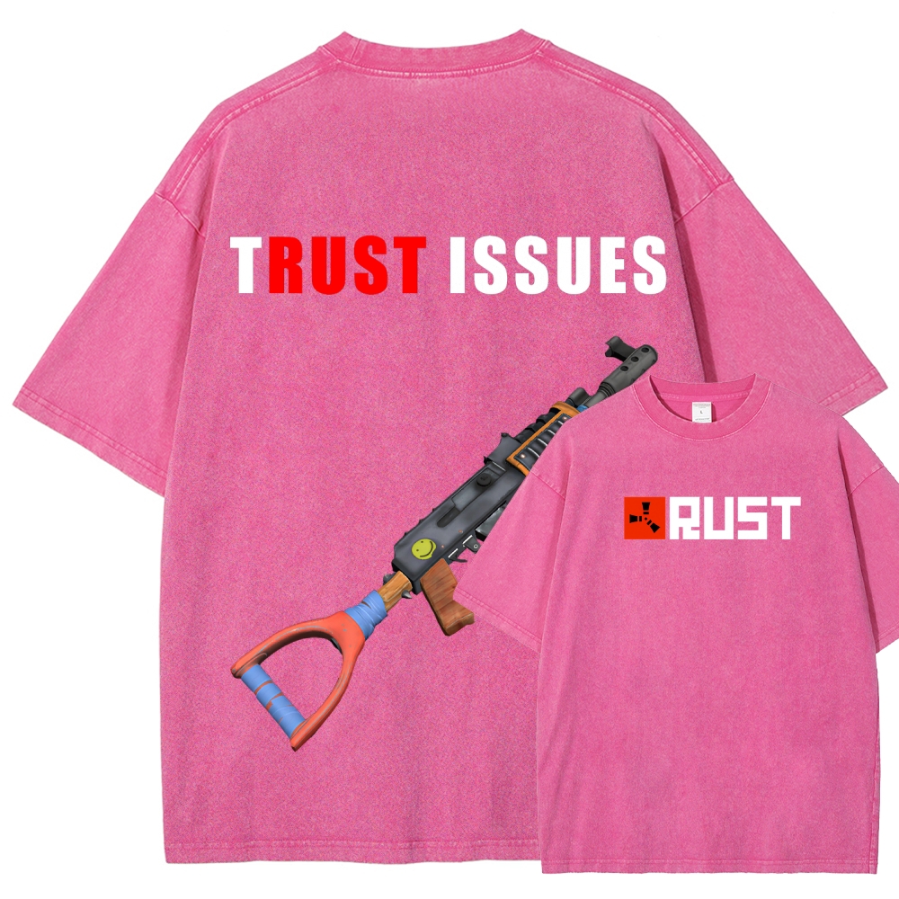 Rust Unisex Fit Washed T-Shirt 2511025239