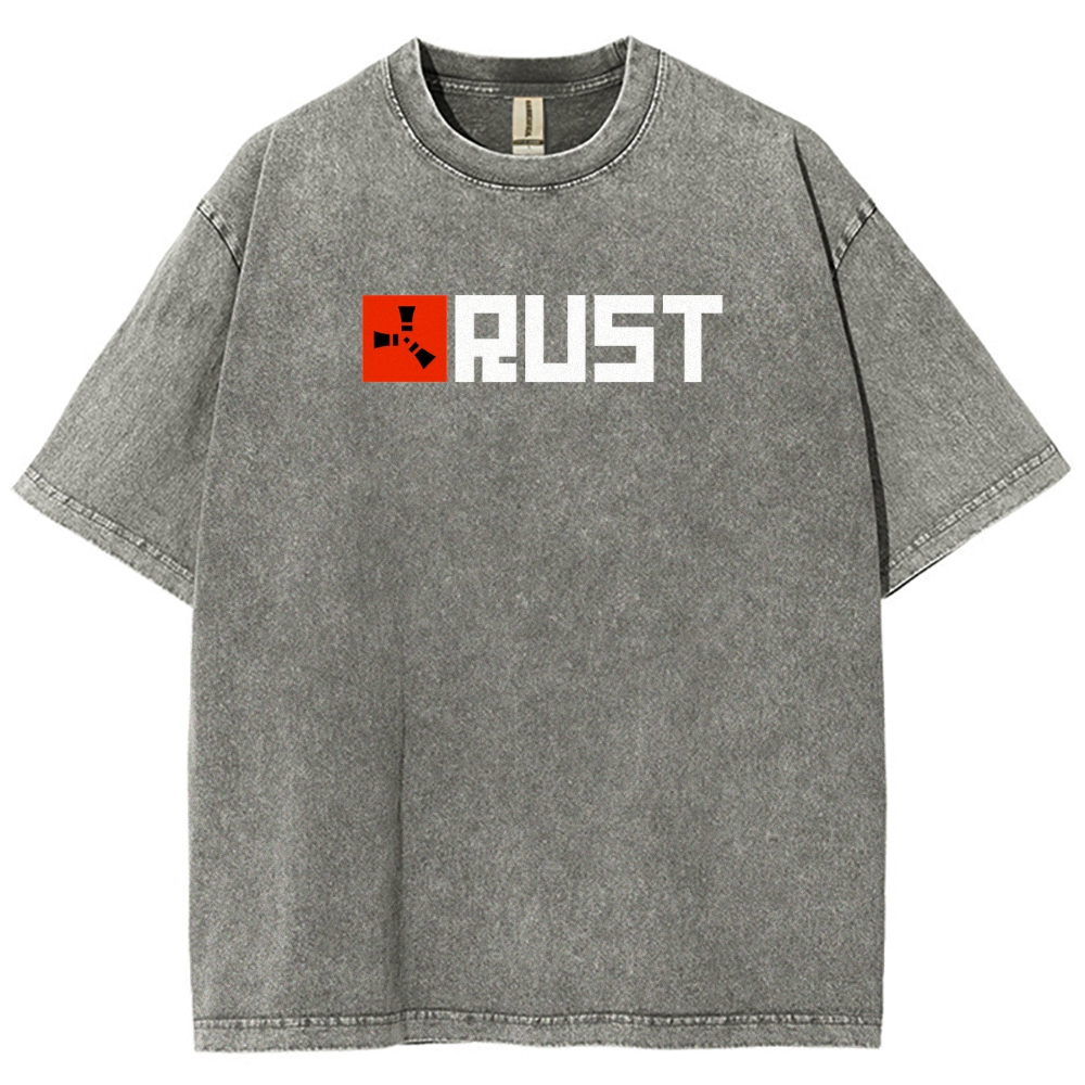 Rust Unisex Fit Washed T-Shirt 2511025245