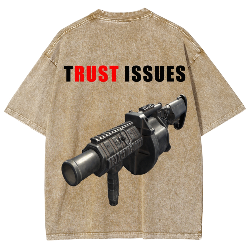 Rust Unisex Fit Washed T-Shirt 2511025245