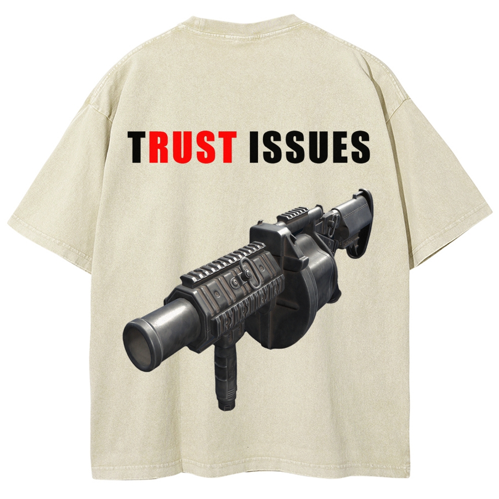 Rust Unisex Fit Washed T-Shirt 2511025245