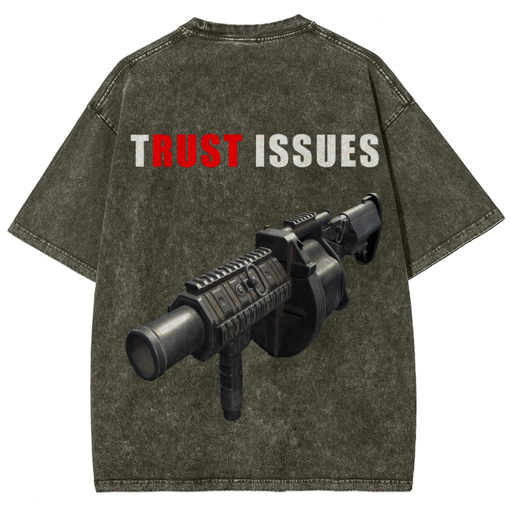 Rust Unisex Fit Washed T-Shirt 2511025245