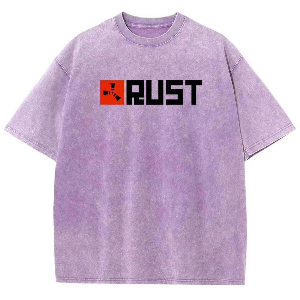 Rust Unisex Fit Washed T-Shirt 2511025245