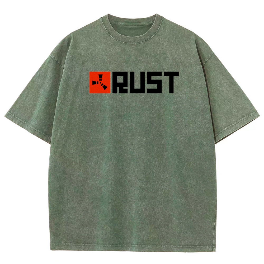 Rust Unisex Fit Washed T-Shirt 2511025245