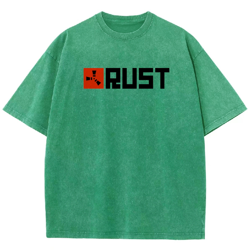 Rust Unisex Fit Washed T-Shirt 2511025245