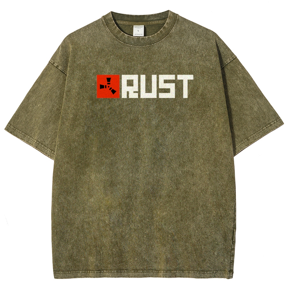 Rust Unisex Fit Washed T-Shirt 2511025245