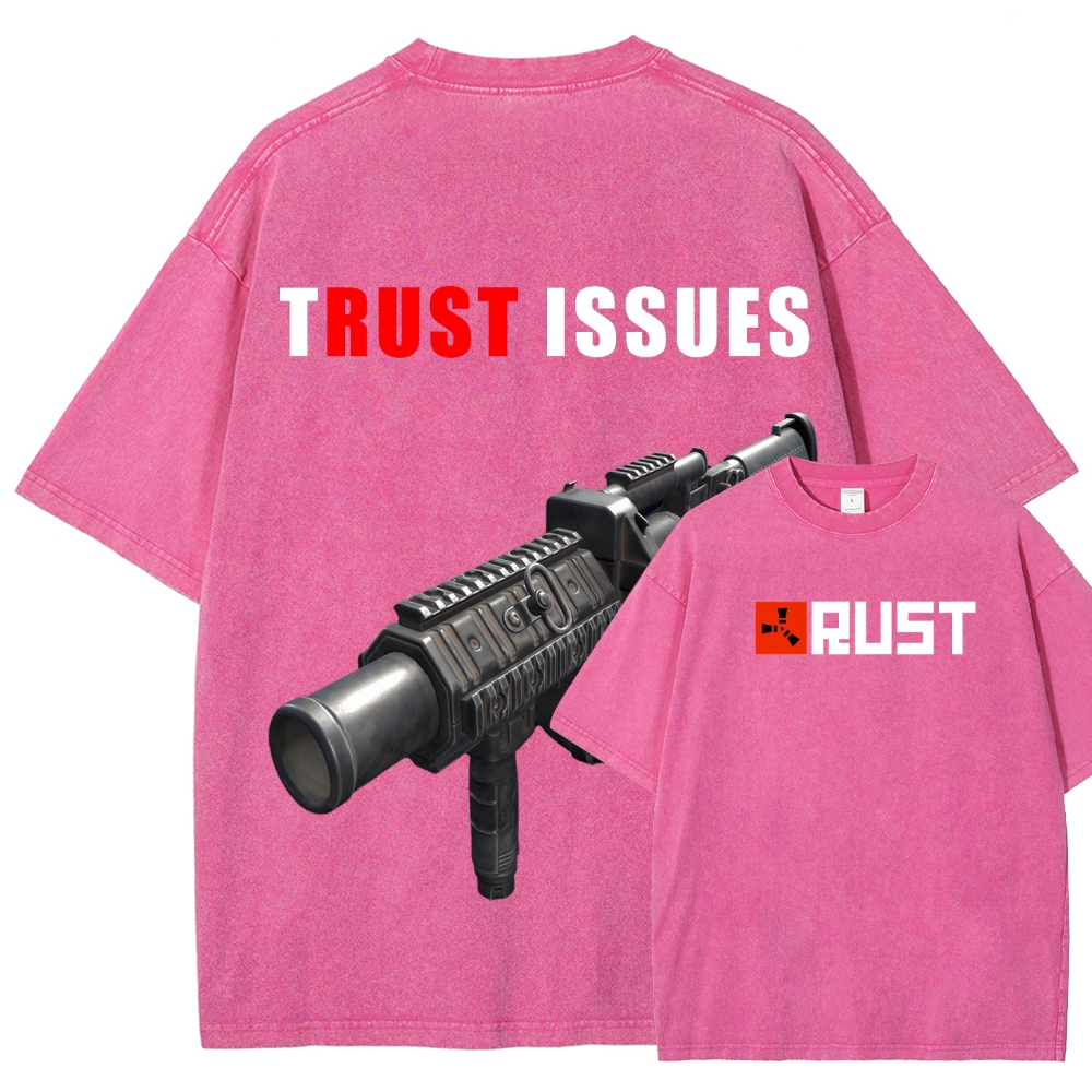 Rust Unisex Fit Washed T-Shirt 2511025245