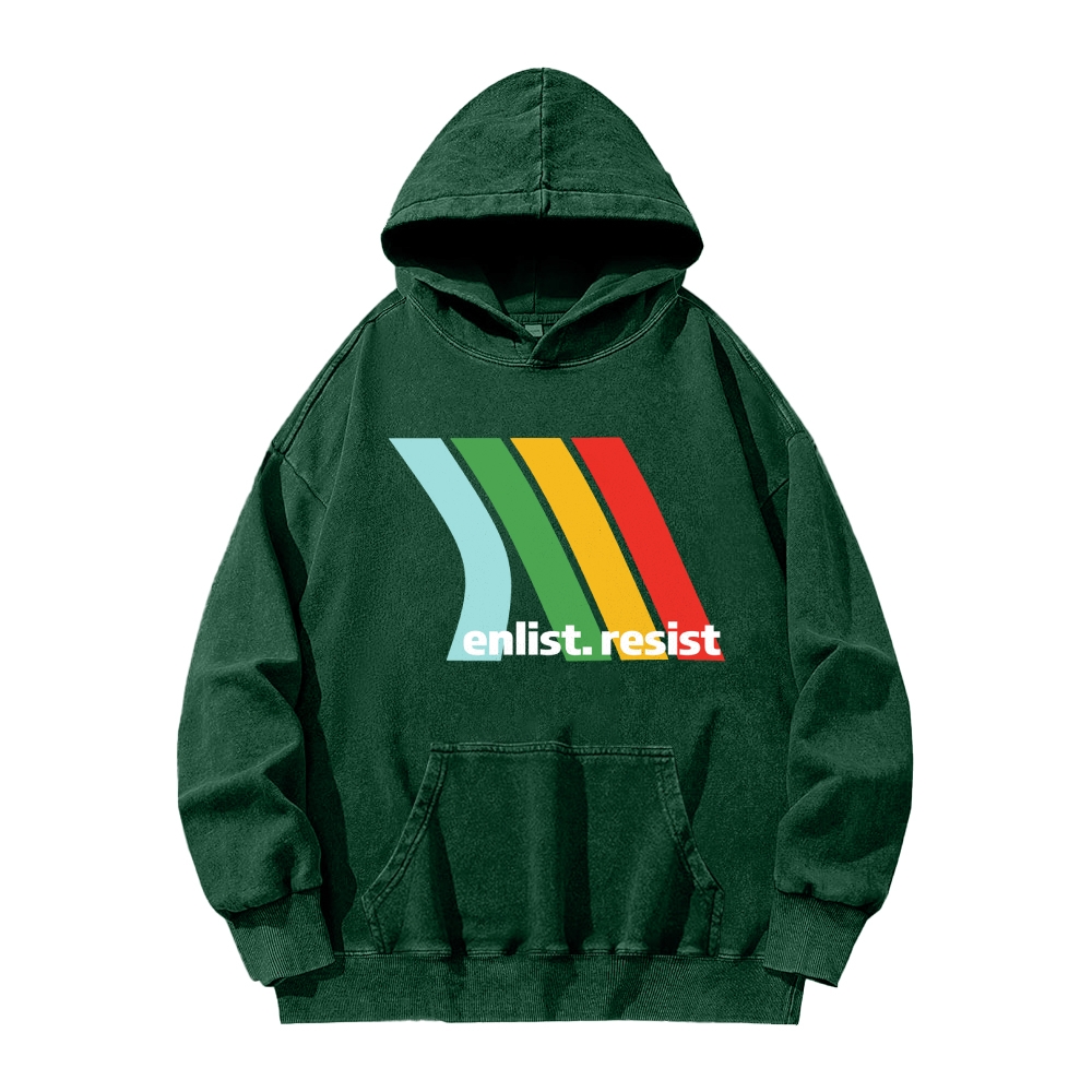 Casual Washed Hoodie 2511027317