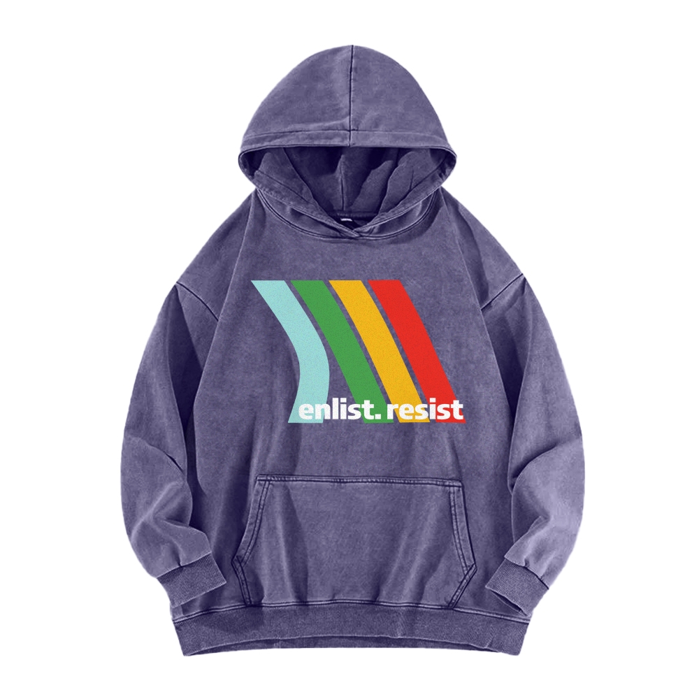 Casual Washed Hoodie 2511027317