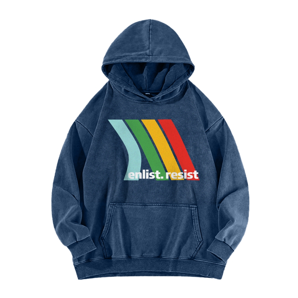 Casual Washed Hoodie 2511027317