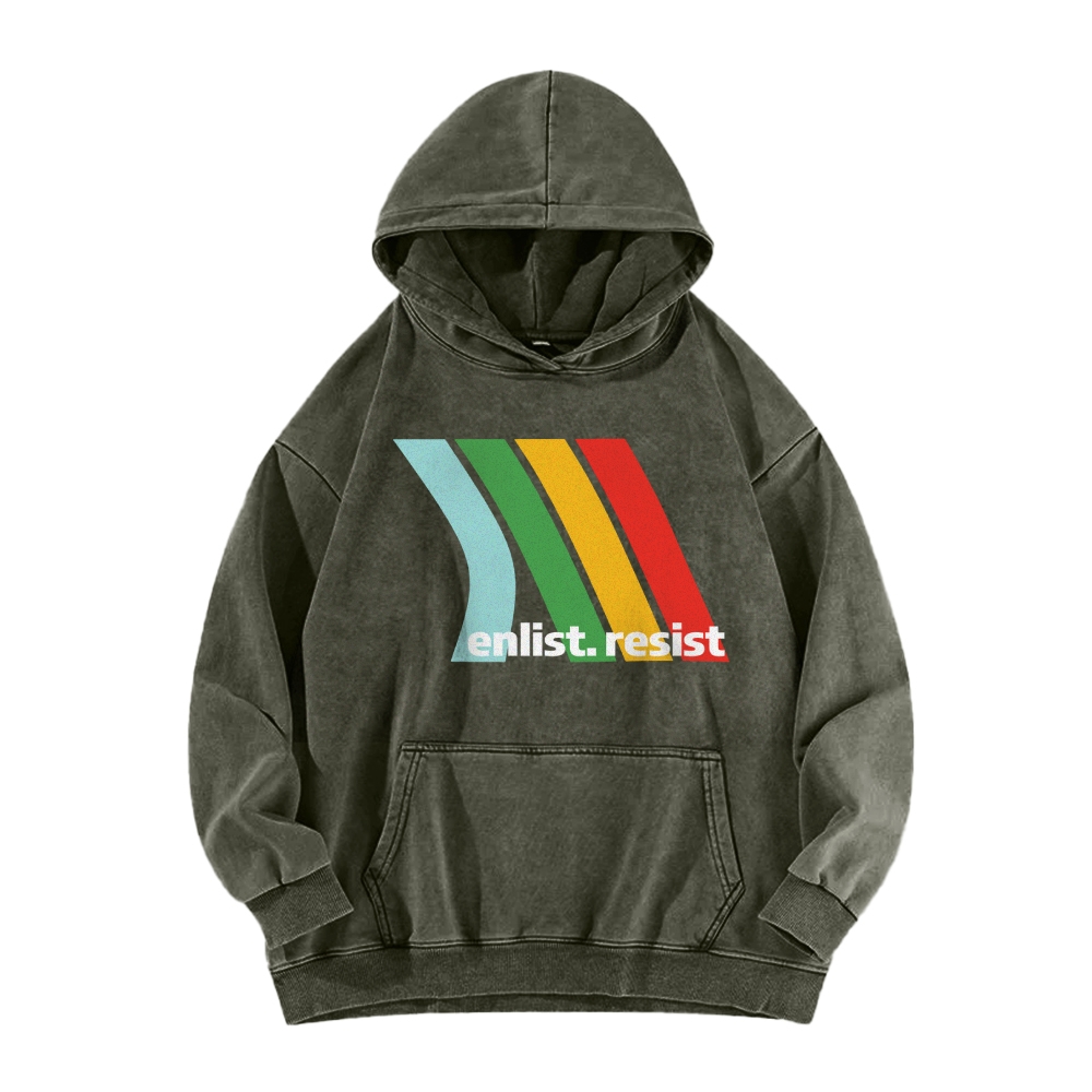 Casual Washed Hoodie 2511027317