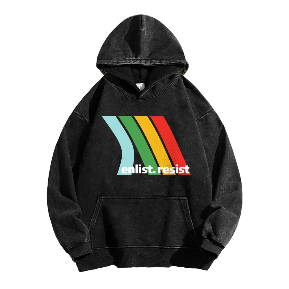 Casual Washed Hoodie 2511027317