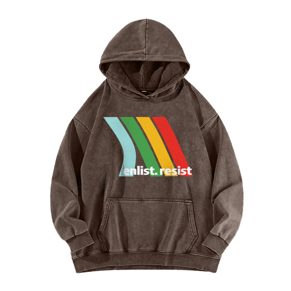 Casual Washed Hoodie 2511027317