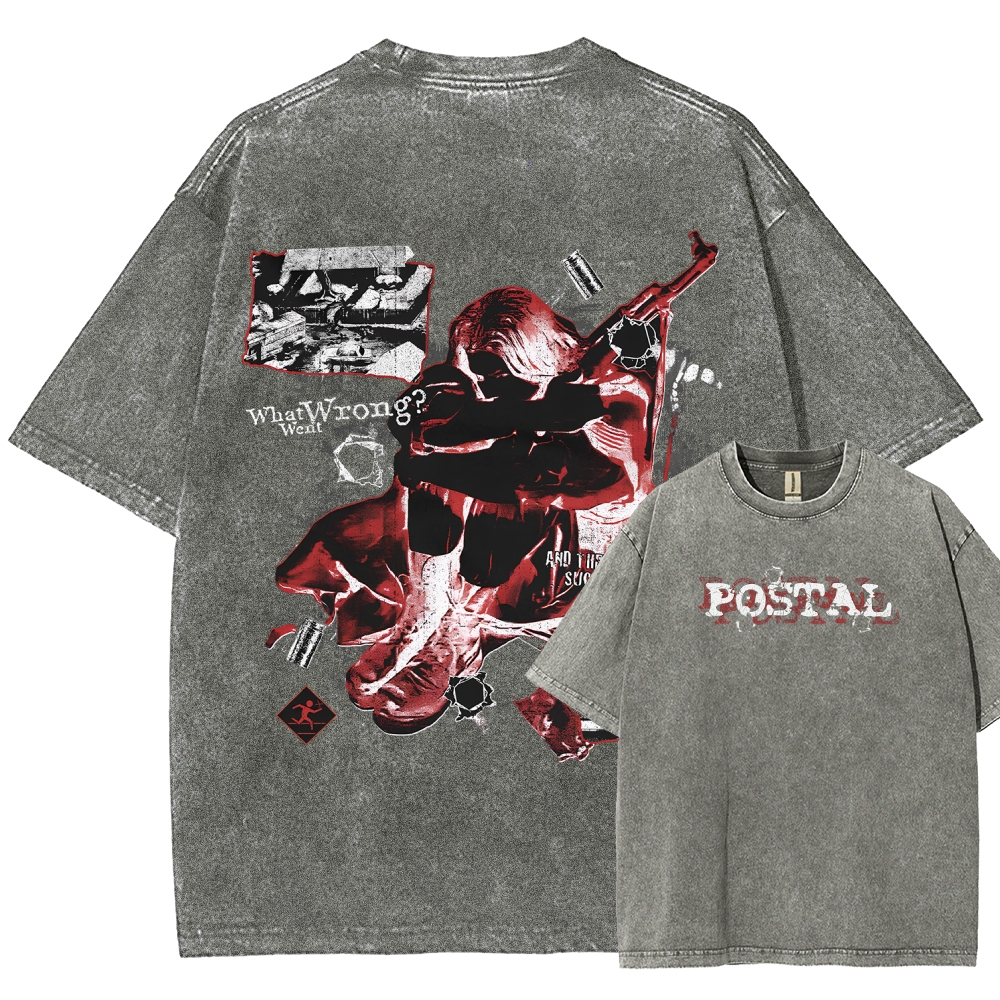 Postal Unisex Fit Washed T-Shirt 2512001428