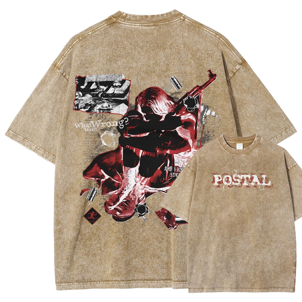 Postal Unisex Fit Washed T-Shirt 2512001428