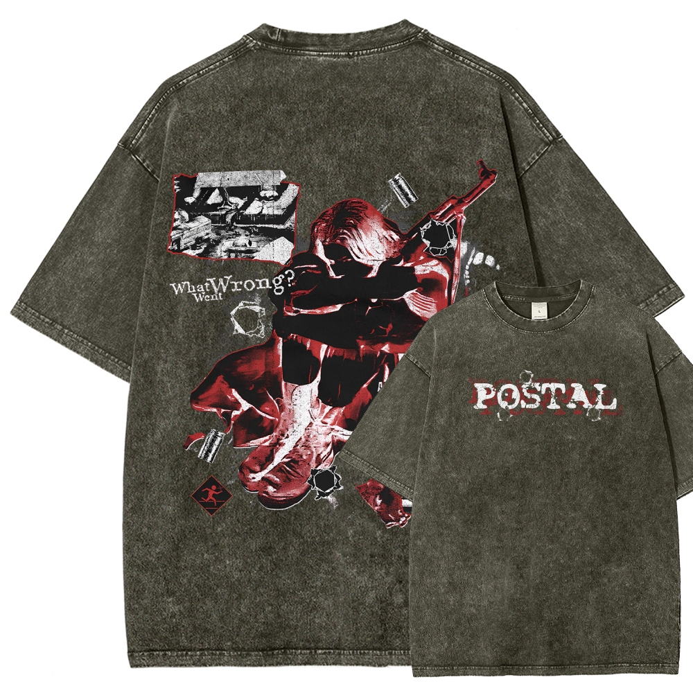 Postal Unisex Fit Washed T-Shirt 2512001428
