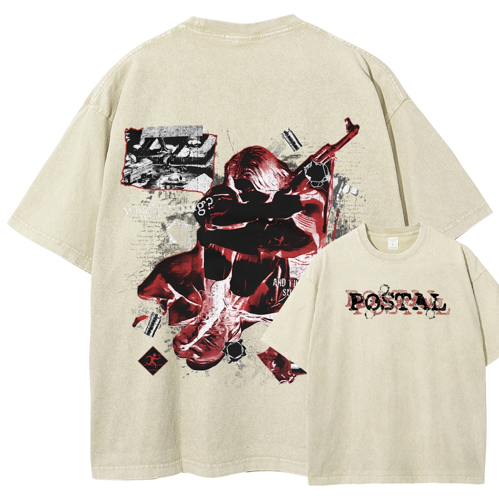 Postal Unisex Fit Washed T-Shirt 2512001428