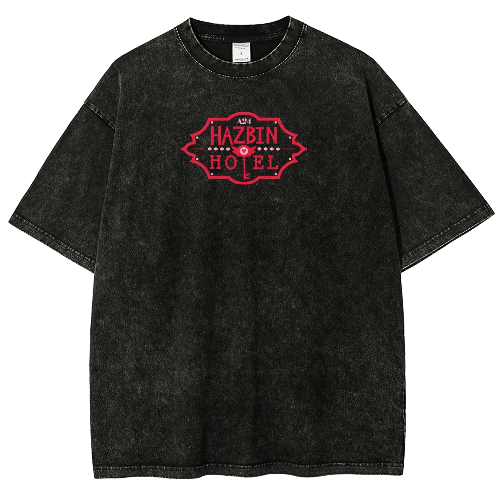 Hazbin Hotel Unisex Fit Washed T-Shirt 2512002788