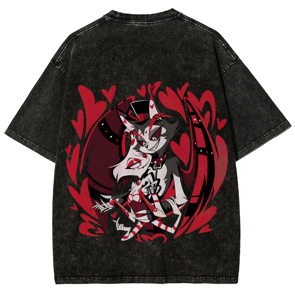 Hazbin Hotel Unisex Fit Washed T-Shirt 2512002788