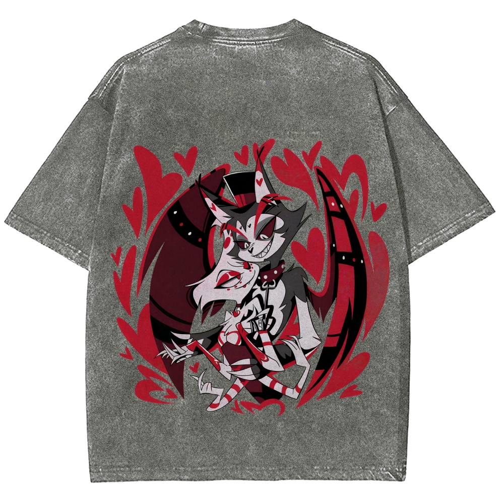 Hazbin Hotel Unisex Fit Washed T-Shirt 2512002788